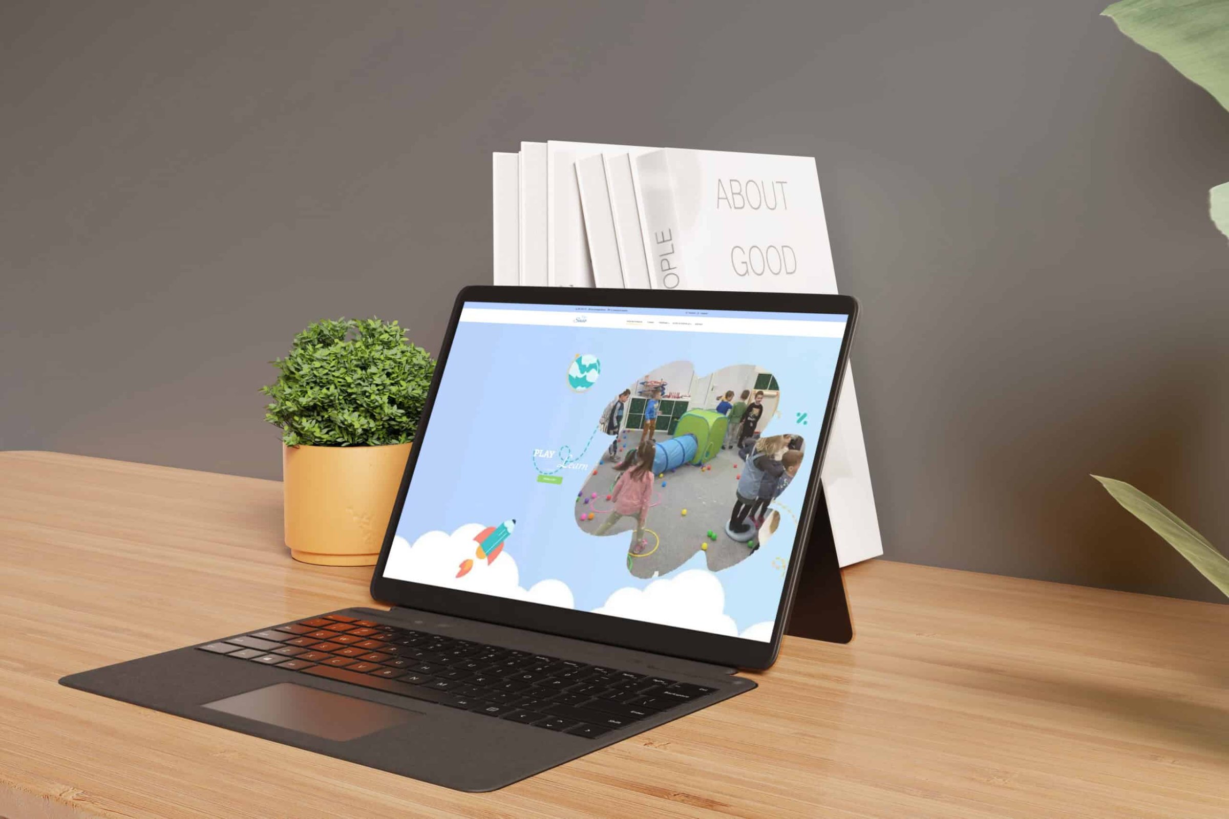 Savio ("Savio.hr") Web Site on Modern Surface Laptop Mockup
