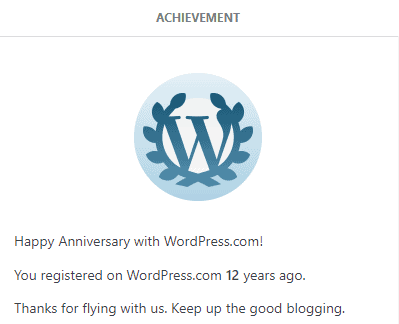 It has been 12 years that I'm on WordPress.com platform, dang it, even found archives of some old posts and shame